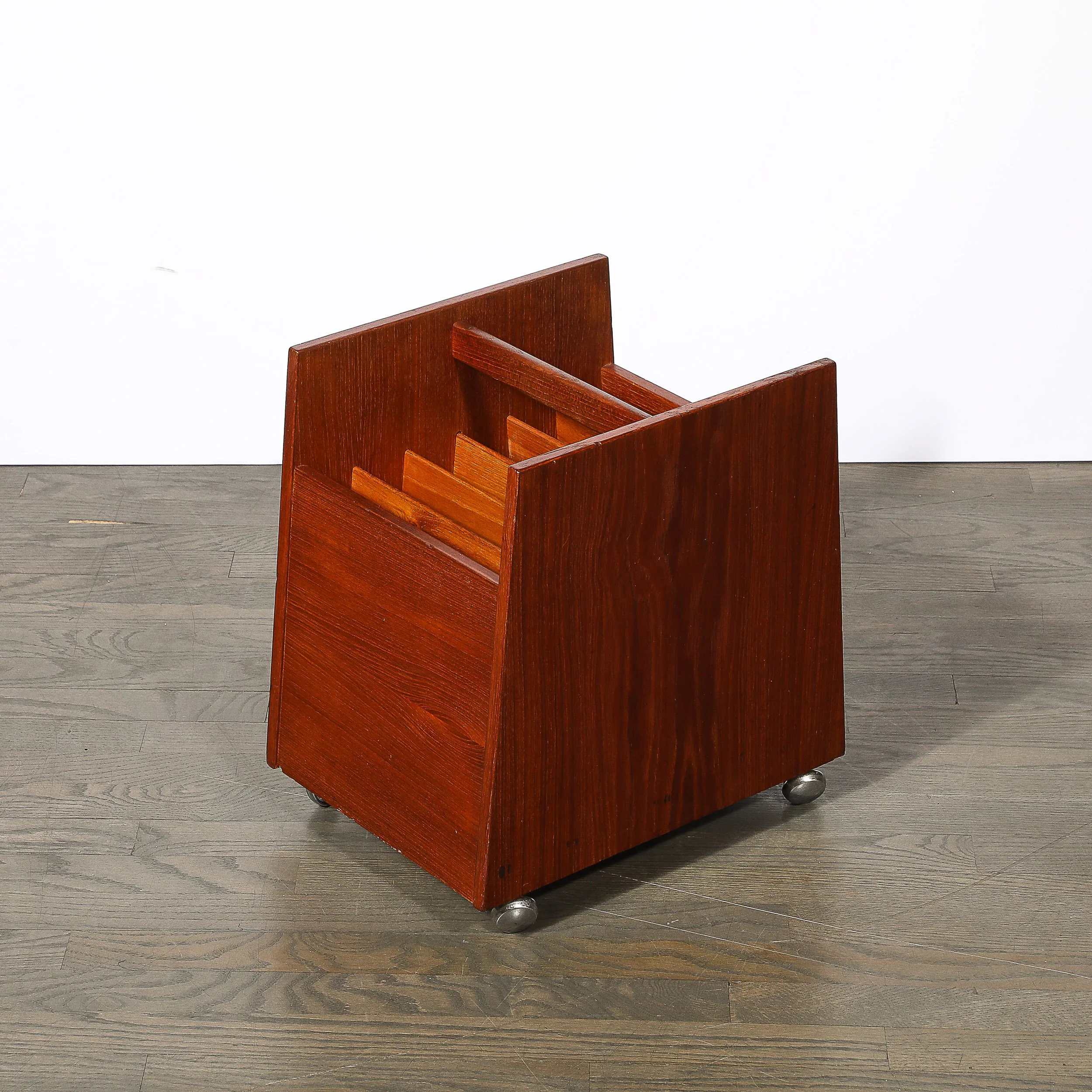 Mid-Century Magazine Rack in Book-Matched Rosewood by Rolf Hesland